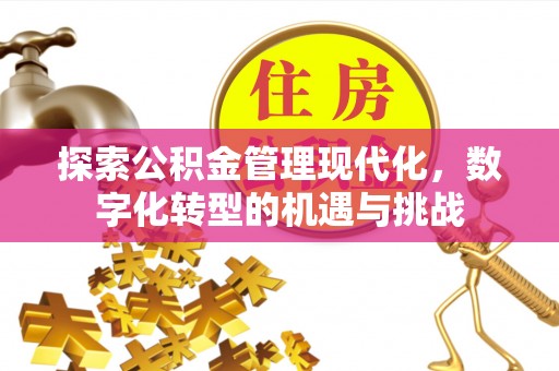 马村探索公积金管理现代化，数字化转型的机遇与挑战
