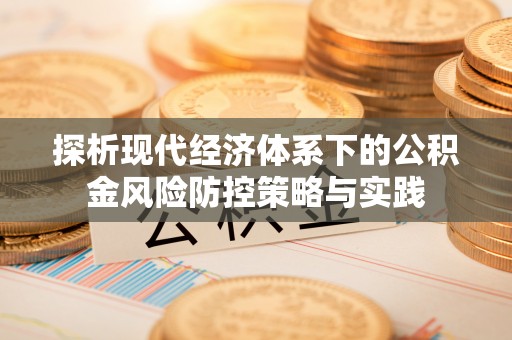 马村探析现代经济体系下的公积金风险防控策略与实践