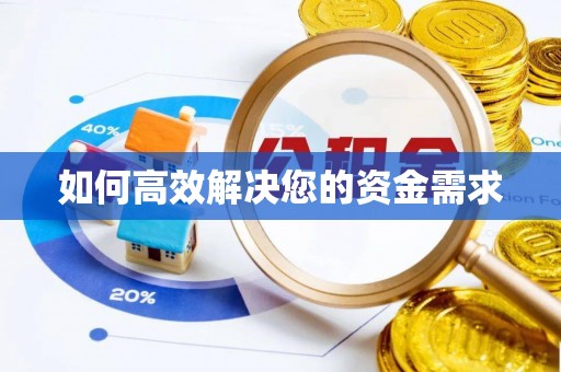 马村如何高效解决您的资金需求